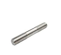 BCOMFY 1pc asta filettata a doppia estremità M4 304 A2 viti prigioniere senza testa in acciaio inossidabile asta a vite dente bastone barra filettata a doppia testa(30mm)