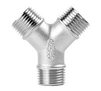 BCOMFY 1PC DN6/DN8/DN15/DN25 Maschio+maschio+Femmina Filettato 3 Vie Tee T Raccordo 1/4 "1/2" 3/4" 1" 1-1/4" BSP Filettato In Acciaio Inox 304(Y male thread,3/4")