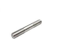 BCOMFY 1pc doppia estremità asta filettata M5 304 A2 in acciaio inossidabile senza testa bulloni asta a vite dente bastone barra filettata a doppia testa(100mm)