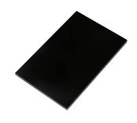 BCOMFY 1PC due lati foglio acrilico nero opaco pannello di vetro fuso opaco satinato for artigianato, segnaletica, progetto di esposizione fai da te(3mm Thickness,300x300mm)