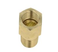 BCOMFY 1PC In Ottone Filettato Raccordo 1/8 "1/4" 3/8 "BSPT Maschio A Femmina 35mm-200mm Lunghezza tubo Giunto Connettori di Rame Accoppiatore Adattatore(Length 35MM-02)