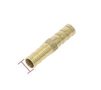 BCOMFY 1pc Ottone Dritto Tubo Raccordo Uguale Barb 4mm 5mm 6mm 8mm 10mm 12mm 16mm 19mm 25mm Gas Rame Spinato Accoppiatore Connettore Adattatore(8mm-6mm)