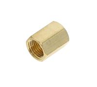 BCOMFY 1pc Raccordi for tubi in ottone BSP Filettatura maschio femmina Gomito dritto Guarnizione dado a 3 vie a 4 vie, Connettore accoppiatore adattatore in ottone(Straight-FF,3/8")