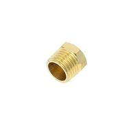 BCOMFY 1pc Raccordi for tubi in ottone BSP Filettatura maschio femmina Gomito dritto Guarnizione dado a 3 vie a 4 vie, Connettore accoppiatore adattatore in ottone(Plug-M,3/8")