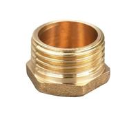 BCOMFY 1PC Rame 1/8 "1/4" 3/8 "1/2" 3/4 "Filettatura maschio Tubo in ottone Testa esagonale Tappo terminale Raccordo Accoppiatore Adattatore del connettore(Male Plug,3/4")