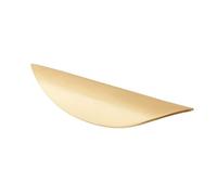 BCOMFY 1PC Rame Oro Maniglie Dell'armadio Cassetto Manopole Nero Maniglie Della Cucina Armadio Porta Tira Mezza Luna Maniglia for Mobili Ferramenta for Porte(Gold 32mm)