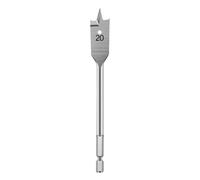 BCOMFY 1Pc Trapano piatto Apriscatole for legno placcato in titanio Trapano elettrico a mano Punta da falegname con gambo esagonale Punta da trapano for lavorazione del legno(20mm)