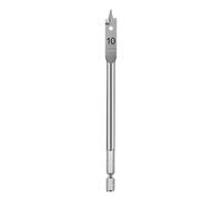 BCOMFY 1Pc Trapano piatto Apriscatole for legno placcato in titanio Trapano elettrico a mano Punta da falegname con gambo esagonale Punta da trapano for lavorazione del legno(10mm)