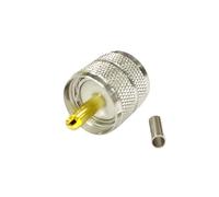BCOMFY 1PC UHF Maschio PL259 SO239 Femmina Martinetti RF Connettore Coassiale for RG316 RG174 RG58 Cavo Terminale di Saldatura NUOVO(Type1)