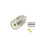 BCOMFY 1PC UHF Maschio PL259 SO239 Femmina Martinetti RF Connettore Coassiale for RG316 RG174 RG58 Cavo Terminale di Saldatura NUOVO(Type6)