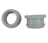 BCOMFY 2/5pcs 4.5mm-50.6mm Gomma di Silicone Snap-on Passacavo Tappi Tappi Terminali Bung Cavo di Filo Proteggi Bush Grigio(18mm(Bore 14mm)-2pcs)