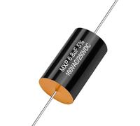 BCOMFY 2 pezzi condensatore audio MXP divisore diviso in frequenza for audiofili 250 V/400 V 0.22UF 0.68UF 1.5UF 2.2UF 4.7UF 6.8UF 10UF 18UF 22UF(250V0.22UF)