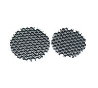 BCOMFY 2 pz LED Luce Morbida Ombra Cappa Da Incasso Faretto Rotondo A Nido D'ape Copertura In Rete Nero Antiriflesso Anti-abbagliante Luce di alluminio(23mm)