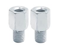 BCOMFY 2pcs adattatori for specchietto retrovisore for moto Scooter M10 10MM M8 8MM 6MM in senso orario antiorario vite for cambio filettatura destra sinistra(M10-M6 (2X RR))