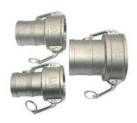 BCOMFY 304 In Acciaio 1/2 "3/4" 1 "1-1/4" 2 "3" 4 "BSP Femmina Maschio Camlock Raccordo Adattatore Barb Sgancio Rapido for Pompa Tubo Flessibile Homebrew(1")