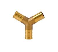 BCOMFY 4 5 6 8 10 12mm Portagomma in ottone Portagomma dritto Tee Y Croce 2/3/4 vie Raccordo Splitter Connettore Home Garde(Y-Shaped,6mm)