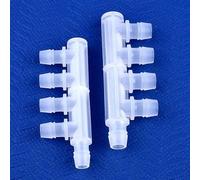 BCOMFY 5~200 pezzi 2,4~9,5 mm PP diametro uguale 5 vie connettore acquario serbatoio pompa aria tubo giunto sistema di irrigazione giardino tubo pagoda giunti(7.9m,200 Pieces)