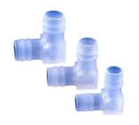 BCOMFY 5~200 pezzi 4~20mm PP Gomito Connettori Acquario Serbatoio Pagoda Giunto Pompa Aria Aeratore Raccordi Irrigazione Tubo Medico Giunti(16x16mm,50 Pieces)