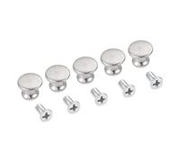 BCOMFY 5 PCS Singolo Foro Rotonda Minin Manopola Dei Monili Petto Box Armadio Armadio Comò Cassetto Porta Finestra Maniglia Tirare Manopola W/Vite(D)