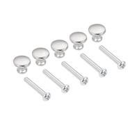 BCOMFY 5 PCS Singolo Foro Rotonda Minin Manopola Dei Monili Petto Box Armadio Armadio Comò Cassetto Porta Finestra Maniglia Tirare Manopola W/Vite(B)