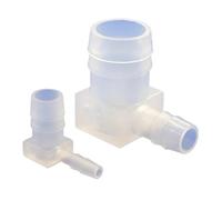 BCOMFY 5 pezzi 2,4~14mm 90° Riduttore Gomito Connettori Acquario Serbatoio di Pesce Pompa Aria Aeratore Tubo Giunti Giardino Acqua Connettori(12-10 Elbow,5pcs)