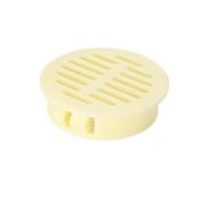 BCOMFY 50 pezzi di griglia di copertura for bocchette di ventilazione rotonde in plastica con fibbia a molla for mobili, scarpiera e armadio(80mm Beige)