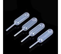 BCOMFY 50 pezzi esperimento scientifico di microbiologia medica laurea caloria 4 ml pipetta trasparente contagocce di plastica monouso di sicurezza