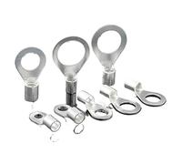 BCOMFY 50 pezzi OT10-4 OT16-8 terminale nudo 8-16 mm² connettore a crimpare cablaggio cavo in rame capocorda tondo blocco pressato a freddo(OT 10-12 50Pcs)