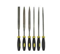 BCOMFY 6 Pezzi Lime in Metallo Raspa Diamante Set di Lime ad Ago Strumento di Riparazione for Gioielli Utensili for Levigatura del Legno a Mano 3x140 4x160 5x180mm(6pcs 5x180mm Set)