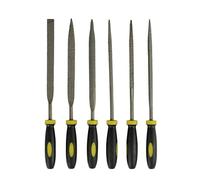 BCOMFY 6 Pezzi Lime in Metallo Raspa Diamante Set di Lime ad Ago Strumento di Riparazione for Gioielli Utensili for Levigatura del Legno a Mano 3x140 4x160 5x180mm(6pcs 4x160mm Set)