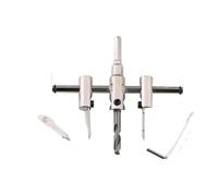 BCOMFY Apri foro tipo aeroplano regolabile fai-da-te Alesatore acustico Lavorazione del legno Apri foro faretto in plastica Apri foro integrato nel soffitto((Alloy) Silver200mm)