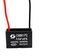 BCOMFY Condensatore di avviamento ventola Cbb61 1uf/1.2uf/1.5uf/1.8uf/2uf/2.2uf/2.5uf/2.7uf/3uf/3.5uf/4uf/4.5uf/5uf/6uf/7uf Gamma soffitto 450VAC(4.5 UF)