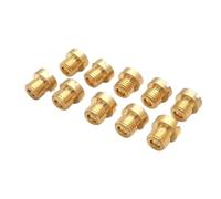 BCOMFY Confezione da 10 pezzi carburatore getto principale M6 M5 6mm 5mm filettatura for DellOrto BGM Motoforce carburatore ugello iniettore taglia 50-200(178-200 (M6))