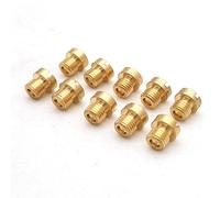 BCOMFY Confezione da 10 pezzi carburatore getto principale M6 M5 6mm 5mm filettatura for DellOrto BGM Motoforce carburatore ugello iniettore taglia 50-200(178-200 (M6))