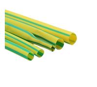 BCOMFY Diametro Giallo Verde 1 m 1 2 3 4 5 6 7 8 10 12 14 16 20 25 30 40 50 mm Tubo termorestringente Manicotto for Cavo Termico in poliolefina 2:1 Isolato(5mm x 1 Meter)