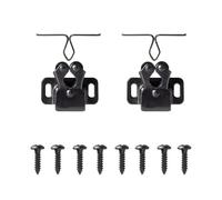 BCOMFY Fermaporta for mobili, colore rame anticato, for armadi, armadietti, con doppio fermo e viti in omaggio(Black Nickel 2pcs)