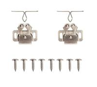 BCOMFY Fermaporta for mobili, colore rame anticato, for armadi, armadietti, con doppio fermo e viti in omaggio(Nickel 8pcs)