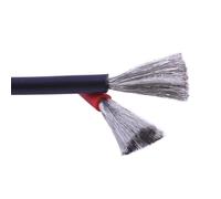 BCOMFY Filo di silicone resistente al calore 2M 12AWG 11 10 13 14 15 16awg 17 18 20 AWG Alta temperatura 200 ° C Resistenza al freddo -60 °(Red and black,22AWG)