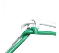 BCOMFY Filo di silicone resistente al calore 2M 12AWG 11 10 13 14 15 16awg 17 18 20 AWG Alta temperatura 200 ° C Resistenza al freddo -60 °(White and green,18AWG)