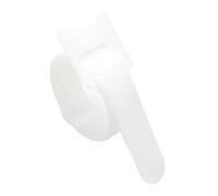 BCOMFY Fissare lo spazio libero for i cavi Fissare Flange in plastica Cinghia in nylon Indicatori colorati Protezione Organizzatore di cavi selezionati e cavi rilasciabili(White,150mm x 30Pcs)