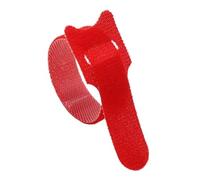 BCOMFY Fissare lo spazio libero for i cavi Fissare Flange in plastica Cinghia in nylon Indicatori colorati Protezione Organizzatore di cavi selezionati e cavi rilasciabili(Red,150mm x 50Pcs)