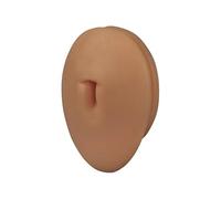 BCOMFY Forniture for tatuaggi, 1 pezzo, modello di occhio in silicone, simulazione di pratica di foratura, naso umano, bocca, parte del corpo, display for piercing, gioielli(Navel Dark)