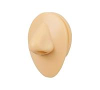 BCOMFY Forniture for tatuaggi, 1 pezzo, modello di occhio in silicone, simulazione di pratica di foratura, naso umano, bocca, parte del corpo, display for piercing, gioielli(Nose)