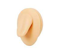 BCOMFY Forniture for tatuaggi, 1 pezzo, modello di occhio in silicone, simulazione di pratica di foratura, naso umano, bocca, parte del corpo, display for piercing, gioielli(Tongue)