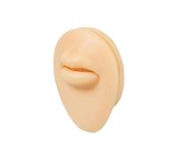 BCOMFY Forniture for tatuaggi, 1 pezzo, modello di occhio in silicone, simulazione di pratica di foratura, naso umano, bocca, parte del corpo, display for piercing, gioielli(Mouth)