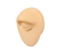 BCOMFY Forniture for tatuaggi, 1 pezzo, modello di occhio in silicone, simulazione di pratica di foratura, naso umano, bocca, parte del corpo, display for piercing, gioielli(Closed Eye)