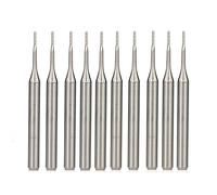 BCOMFY Fresa for PCB 10 pezzi Set di frese for mais 0.5mm 0.6mm 0.7mm Punte for incisione PCB Gambo da 3.175mm Punta del Router di CNC Fresa in metallo duro(0.7mm(10pcs))