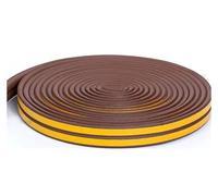 BCOMFY Guarnizione for finestre DIEP 5M/10M, nastro di tenuta in schiuma di gomma acustica autoadesiva, antivento, isolamento termico for porte(Brown,5M_I)