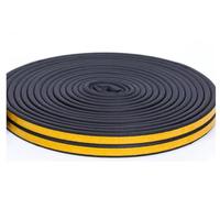 BCOMFY Guarnizione for finestre DIEP 5M/10M, nastro di tenuta in schiuma di gomma acustica autoadesiva, antivento, isolamento termico for porte(Black,5M_P)
