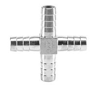 BCOMFY Hose Barb 304 Coda for tubo in acciaio inossidabile Barb Connectors 6mm 8mm 10mm 12mm T Tipo Y Raccordo for tubo Pagoda Tail Barb Connector 1pc(15mm)